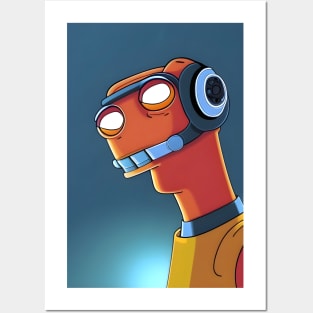 Sad robot Posters and Art